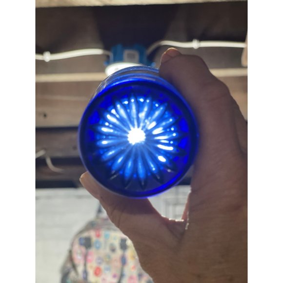 Vintage Cobalt Blue Glasses, Platinum Trimmed Drinkware, Cobalt Blue Whiskey Gla - Picture 2 of 6